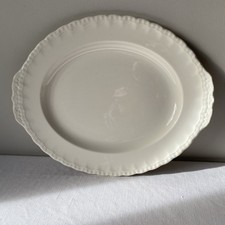 Vintage Grindley Petalware Cream Oval Serving Platter