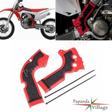 Pair Red Frame Guards Plastic