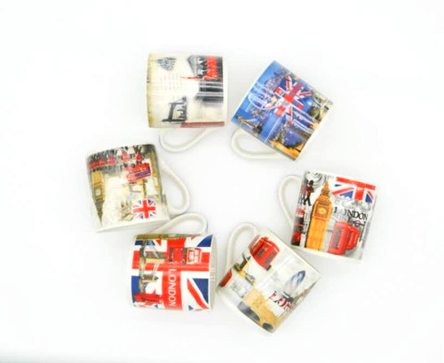 London souvenir set mugs - set, 6
