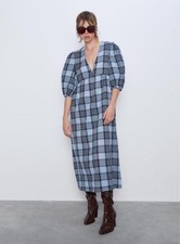 ZARA Dress Large Grey & Black