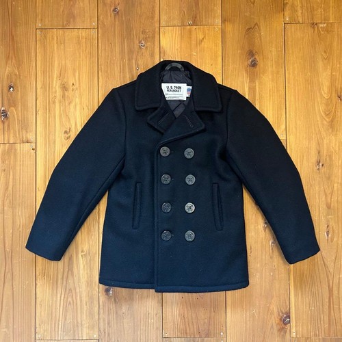 Schott pea coat - pea, quilted