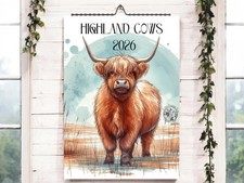 Highland Cow Calendar-Cattle