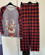 Women’s Reindeer Christmas Pyjamas size M