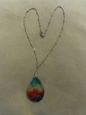 Gold necklace with african - with,