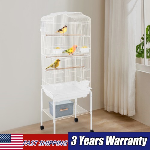 White metal large bird - metal,