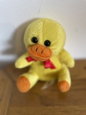 Small Soft Duck Toy with Red