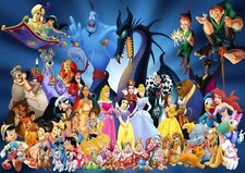  DISNEY CHARACTERS POSTER Wall Art Print Picture Photo A3 A4