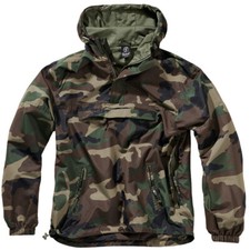 Brandit Summer Windbreaker Adjustable Breathable Mens Mesh Lining Woodland Camo