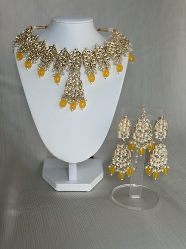 Kundan cluster gold polish - cluster,