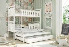 Children Wooden Pine Bunk Bed
