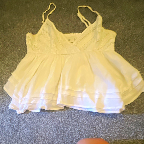 Hollister white lace - white, smocked