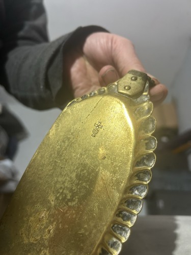 Brass edwardian table pan - brass,