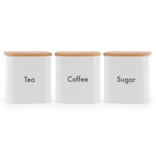Set of 3 Airtight Tea Coffee &