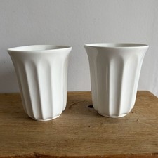 Hotel Chocolat Beakers x 2 Mugs White Hot Chocolate Andrew Wicks Ceramic 250ml