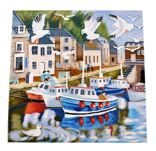 Nautical harbour ceramic - nautical,