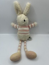 Jellycat Bredita Striped Bunny Rabbit Chime Rattle Soft Toy