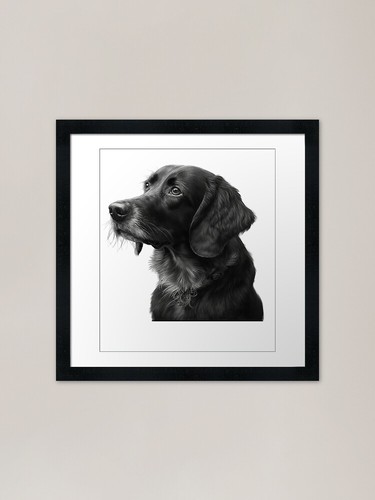 Charcoal style mongrel dog - charcoal,