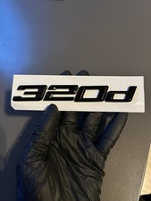 Gloss Black 320d Rear Boot Badge Emblem For BMW 3 Series E46 E90 F30 G20