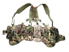 British Army Woodland DPM Webbing Set Pouches Belt Yoke Rig System Cadet
