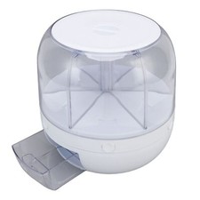 6-Grid Rice Dispenser 360°Rotating Dry Food Cereal Kitchen Storage Container 5KG