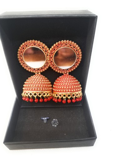 Jhumka earrings kundan - jhumka,