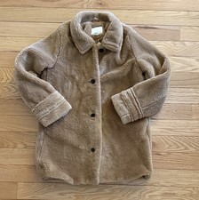 Zara Girls Plush Coat - Brown