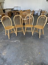 Set of 4 Pine Stick Back