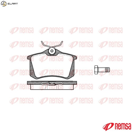 Brake pad set - set, disc