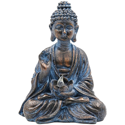 Resin buddha statue with solar - resin,