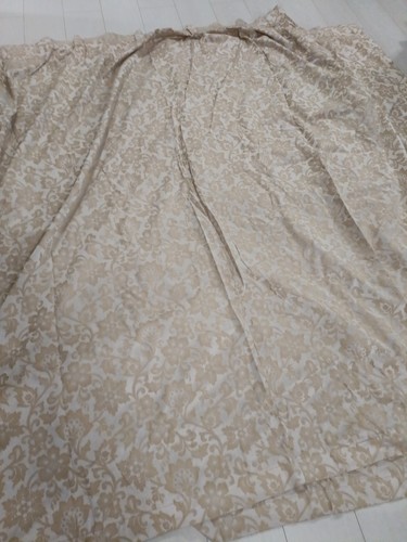 Huge vintage damask curtains - vintage,