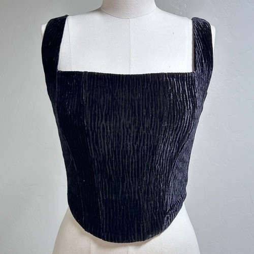 New black velvet corset - new,