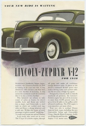 Lincoln zephyr v12 - zephyr,