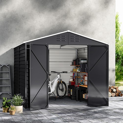 5x8ft metal garden shed - shed, apex