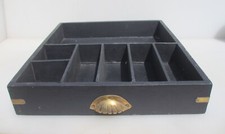 Retro Tray Wooden Collectables Holder Wood Old Storage Display Rack 16"x17"