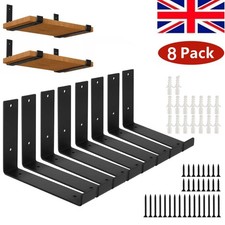 8x Shelf Brackets Rustic Heavy