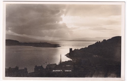 Oban sunset view from pulpit - from,
