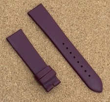 18mm HIRSCH Leather Watch Strap Premium Quality Deep Maroon
