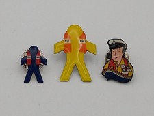 RNLI Pin Badges x3 Enamel