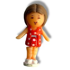 Vtg Polly Pocket Doll 90s Bluebird Toy Spotty Dress Seaside Lulu Vtg