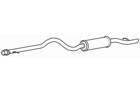 Rear exhaust silencer - silencer, box