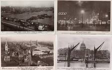 4 B/W RP Beagles POSTCARDS -