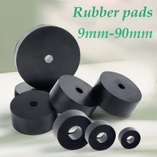 Black Round Rubber Pads OD