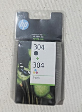HP 304 2 Pack Tri-colour Black