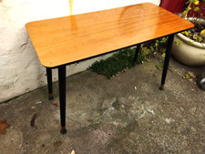 VINTAGE WOOD & FORMICA TOP