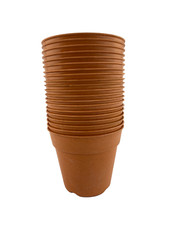 Plant Pots Terracotta Bamboo