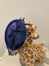 Blue Bow Fascinator Hat