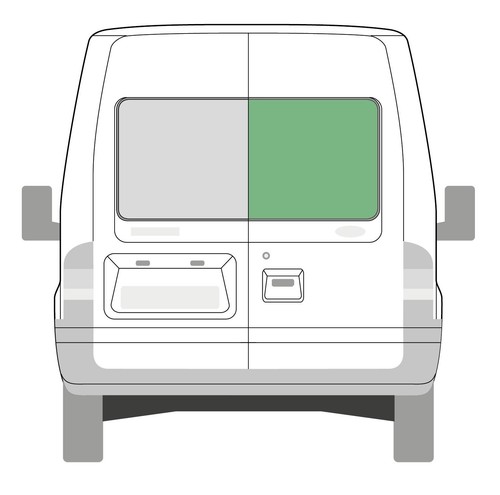 Offside right rear - double, door