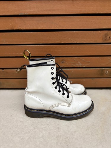 Martens 1460 white patent - dr,