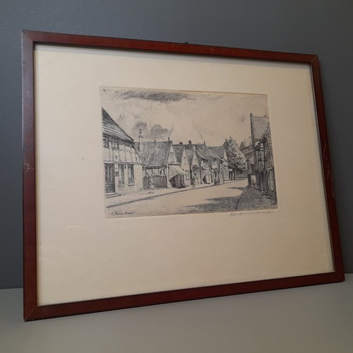 Old antique print germany - print,