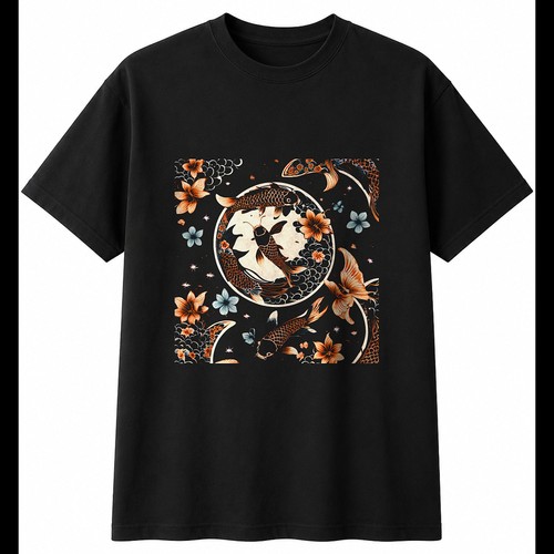 Graphic koi butterfly - graphic,